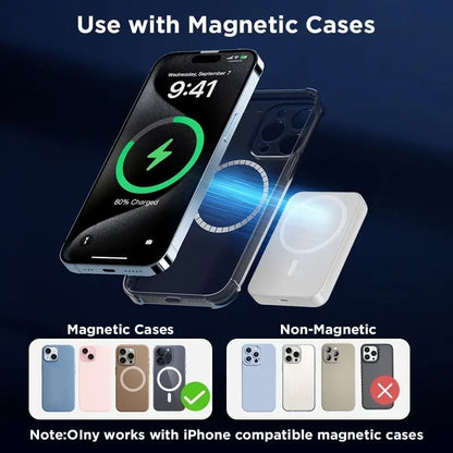 Magnetic Power Companion | Portable Wireless Charger for iPhones