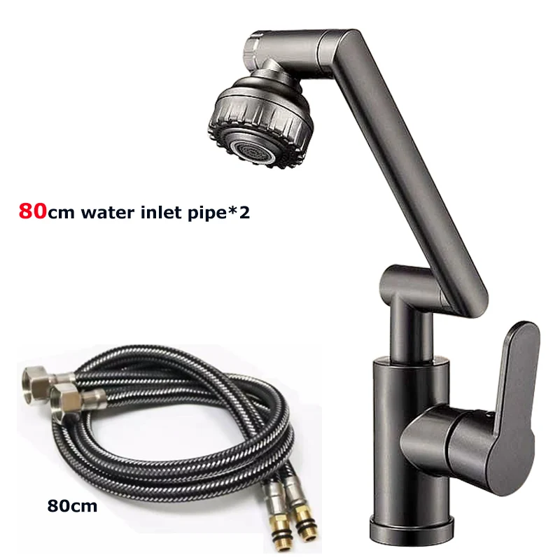 360-Degree Universal Washbasin Faucet in AquaFlex Design