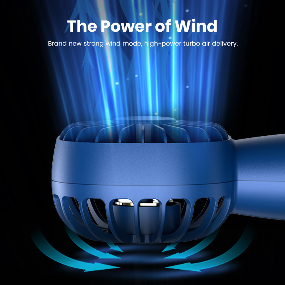 Compact 1800mAh Portable Fan for On-the-Go Use
