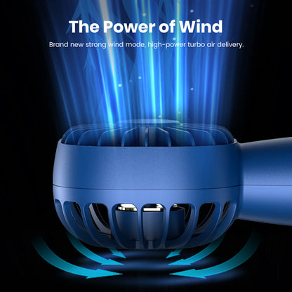 Compact 1800mAh Portable Fan for On-the-Go Use
