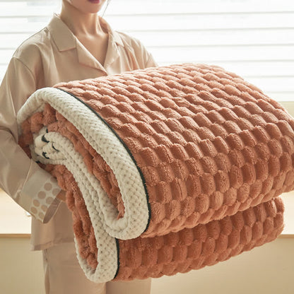 Thick Reversible Coral Fleece Blanket