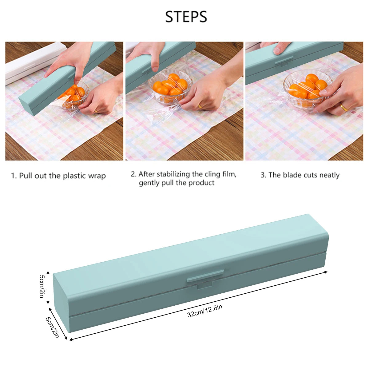 Reusable Magnetic Foil Dispenser with Stainless Steel Cutter | 32 cm