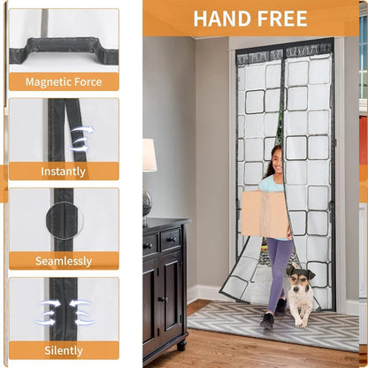 Magnetic Thermal Door Curtain – Insulating Against Cold and Drafts