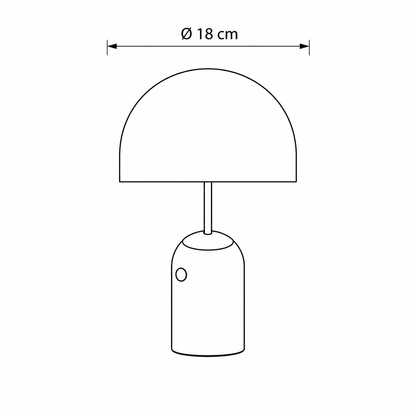 Portable Wireless Mushroom-Shaped Table Light