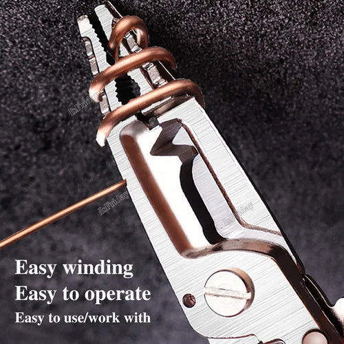 Multi-Function Wire Stripper & Cutter Tool | Durable Steel Design