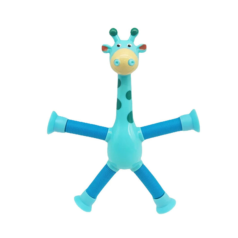 Stretchy Giraffe Toy with Suction Cup - Flexible Animal Plaything