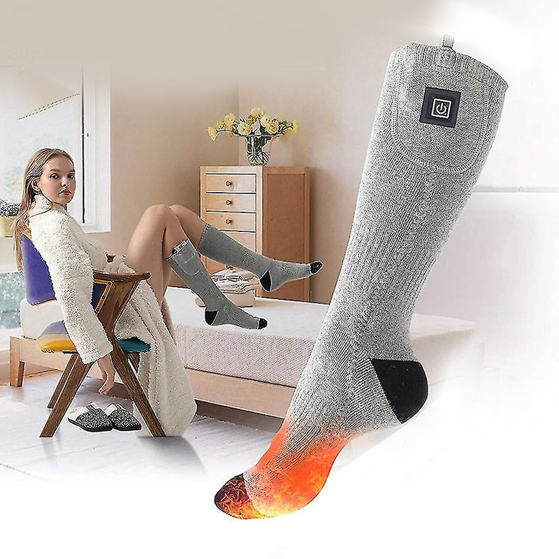 Rechargeable Heated Socks with Adjustable Temperature – Up to 8 Hours Warmth
