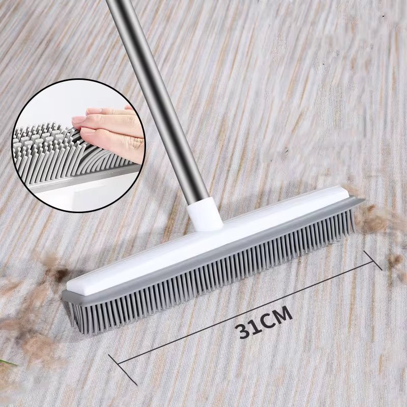 Pet Hair Buster with Soft Rubber Bristles | Effortless Hair Removal for All Floors