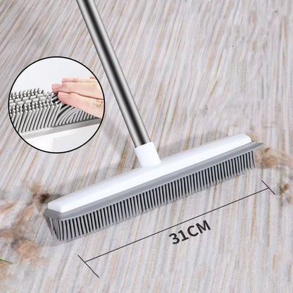 Pet Hair Buster with Soft Rubber Bristles | Effortless Hair Removal for All Floors
