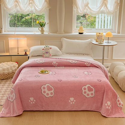 Snowflake Blanket | Soft Velvet Plush Throw | Lightweight & Skin-Friendly | Breathable & Versatile