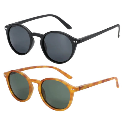 Unisex Round Polarized Sunglasses in Vintage Retro Style