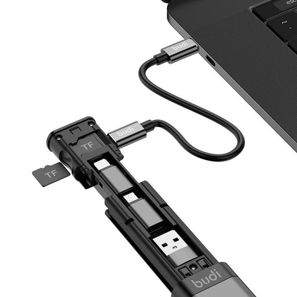 USB Box for Data Storage with Multi-Function Adapter Cable