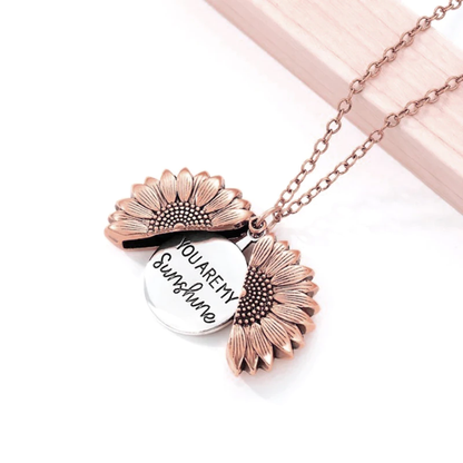 Creative Sunflower Necklace – You Are My Sunshine Design