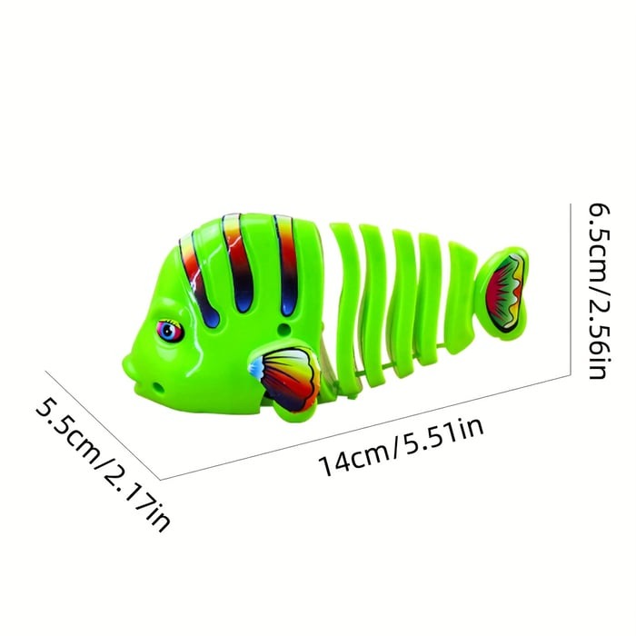 Wind-Up Fish Toy for Kids | Twists & Turns | No Batteries Needed | Durable Indoor & Outdoor Fun