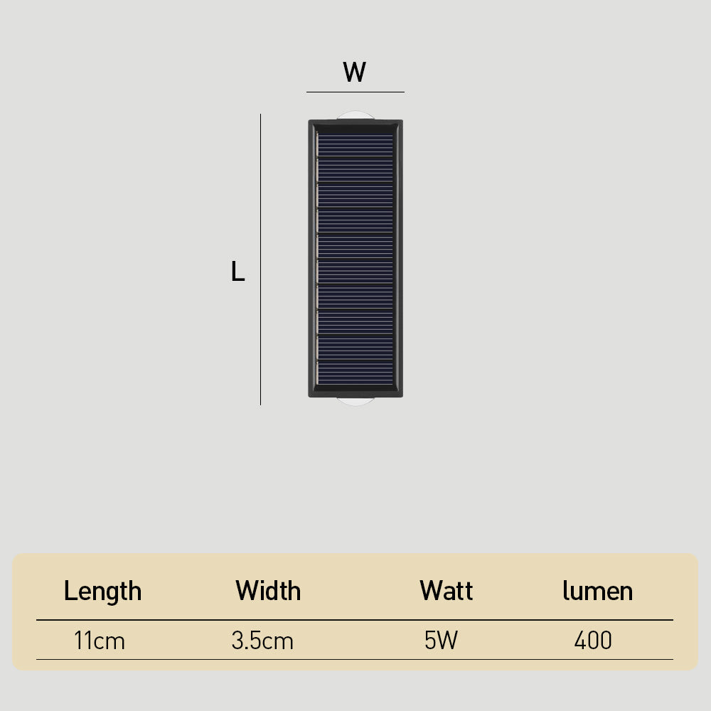 Modern Solar Wall Lights for Outdoor Use - Up and Down Design