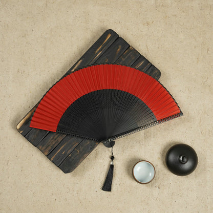 Bamboo Silk Handcrafted Fan