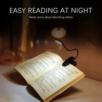 Flexible LED Reading Light with Clip-On Mount | Battery Operated & Portable | Ideal for Bed, Table & Books