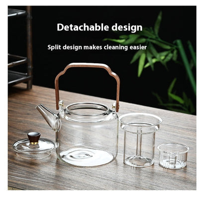 Heat Resistant Glass Teapot with Infuser