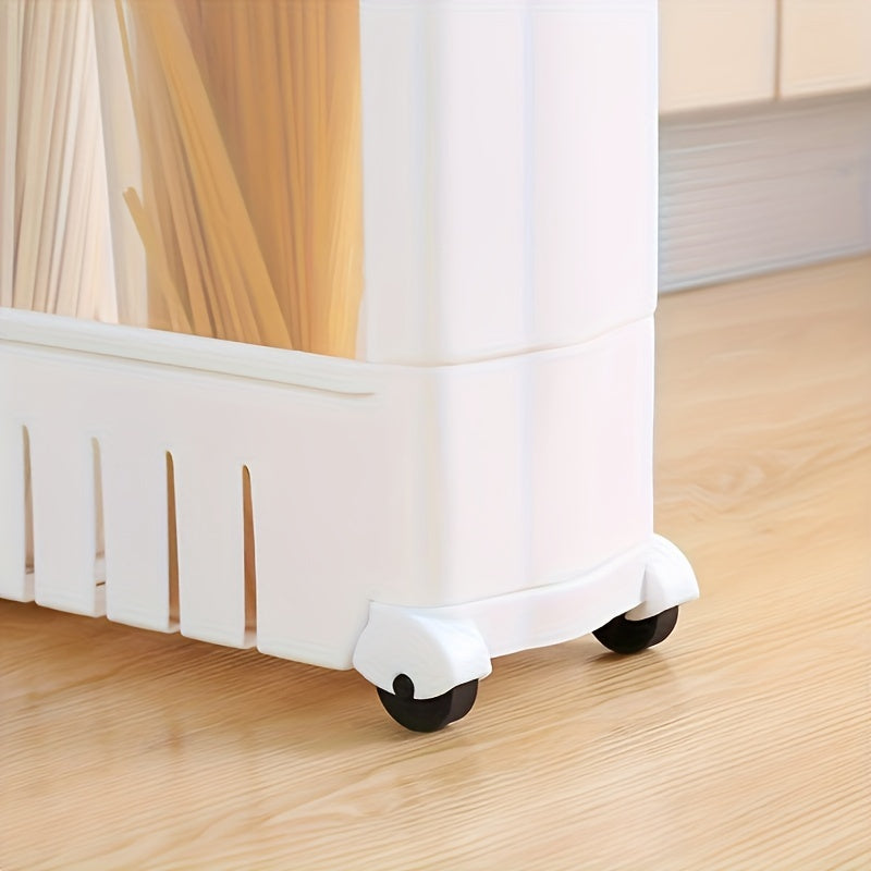 Slim Storage Trolley with Wheels | 3-Tier | Narrow & Convenient | For Bathroom, Kitchen & Home