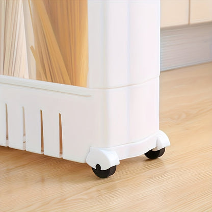 Slim Storage Trolley with Wheels | 3-Tier | Narrow & Convenient | For Bathroom, Kitchen & Home