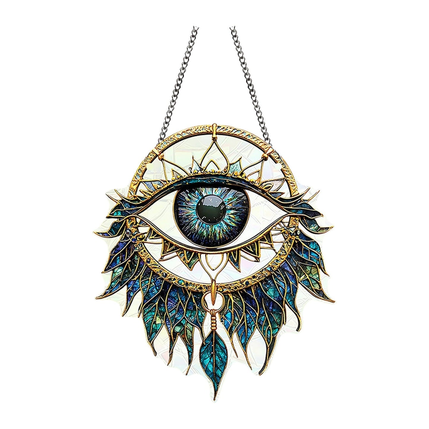 Evil Eye Window Decor | Sun Catcher & Wind Chime | Home, Garden & Car Protection