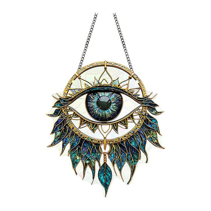 Evil Eye Window Decor | Sun Catcher & Wind Chime | Home, Garden & Car Protection