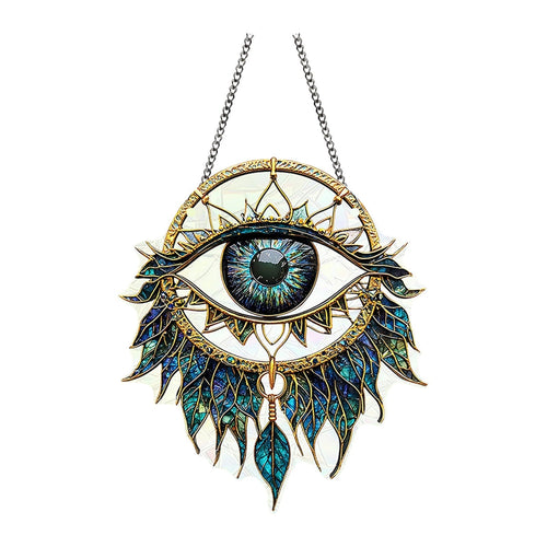 Evil Eye Window Decor | Sun Catcher & Wind Chime | Home, Garden & Car Protection