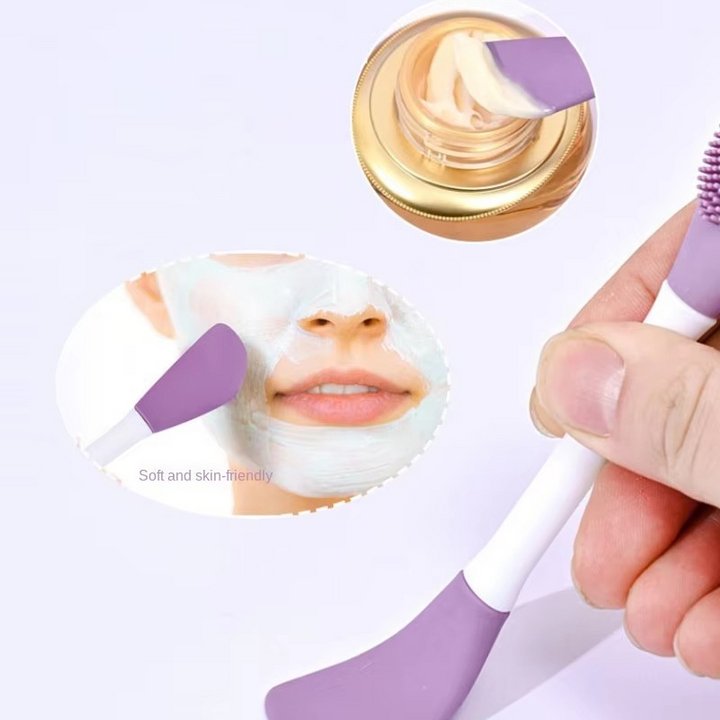 Dual-Function Silicone Face Mask Applicator & Spatula
