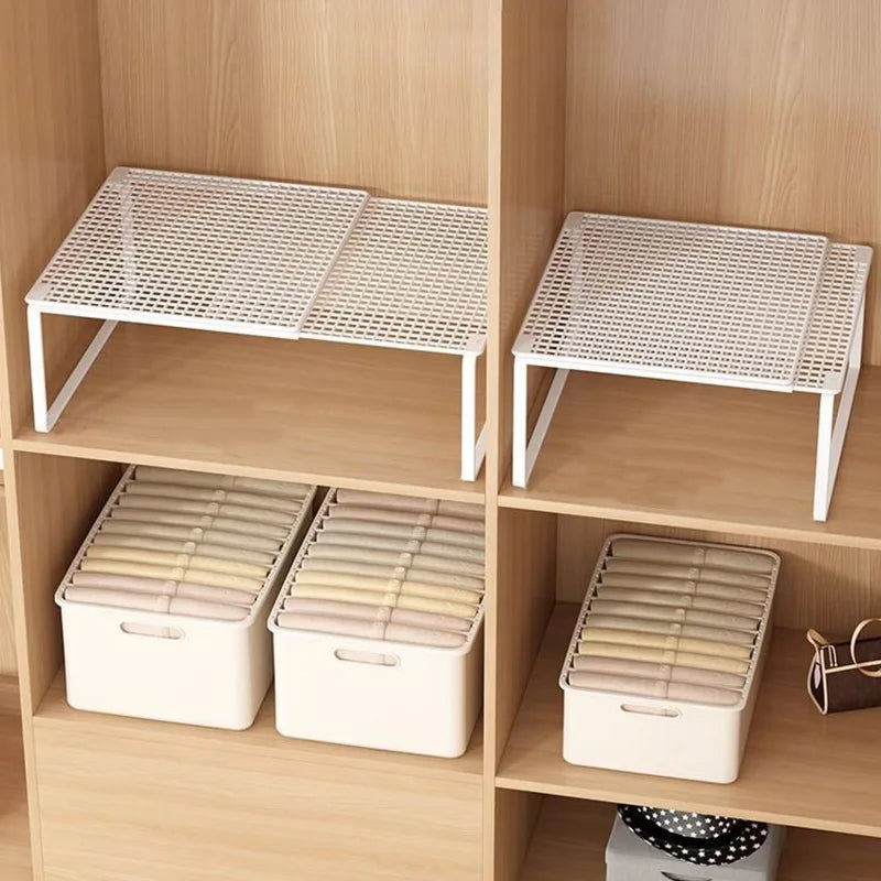Expandable and Stackable Closet Shelf | Adjustable Steel Divider