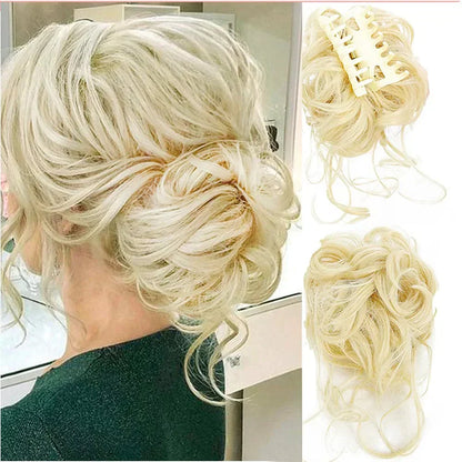 Curly Hair Bun Clip-in – Voluminous Hair Piece for a Natural Appearance