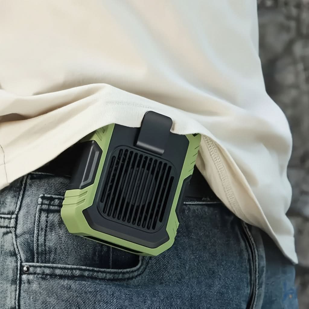 Portable Outdoor Cooling Fan - Waist-Mounted Design