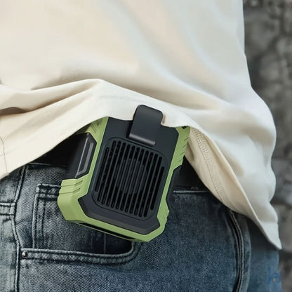 Portable Outdoor Cooling Fan - Waist-Mounted Design