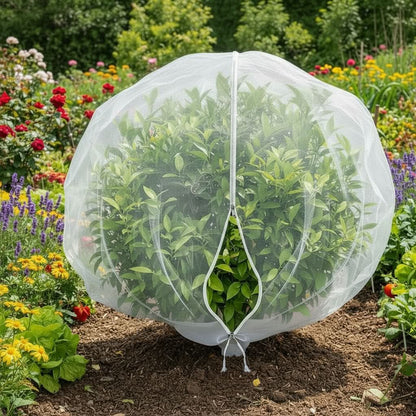 Breathable Mesh Bags with Drawstring for Fruit Tree Protection