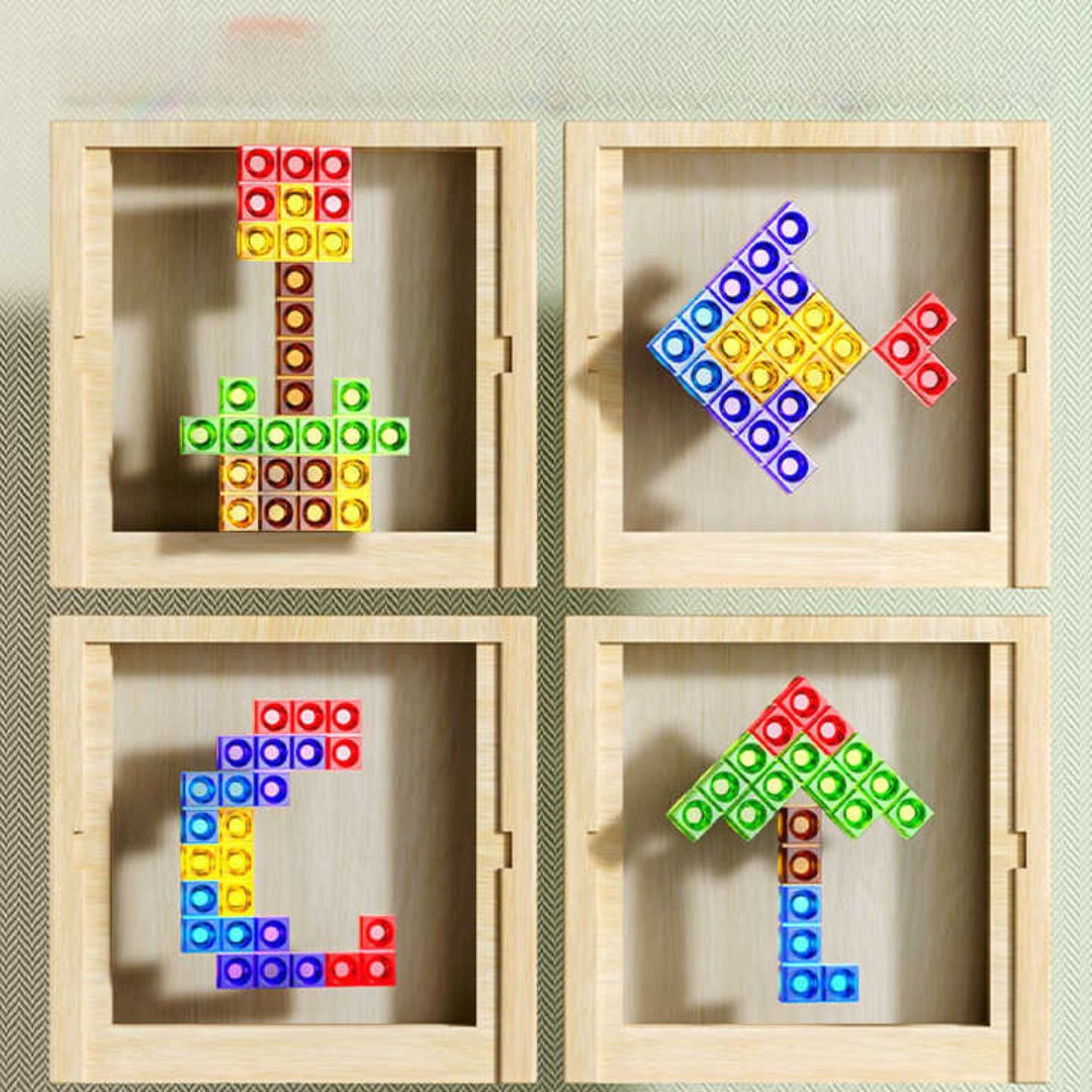 Wooden Tetris Game (Standard Model) – Classic Puzzle Toy