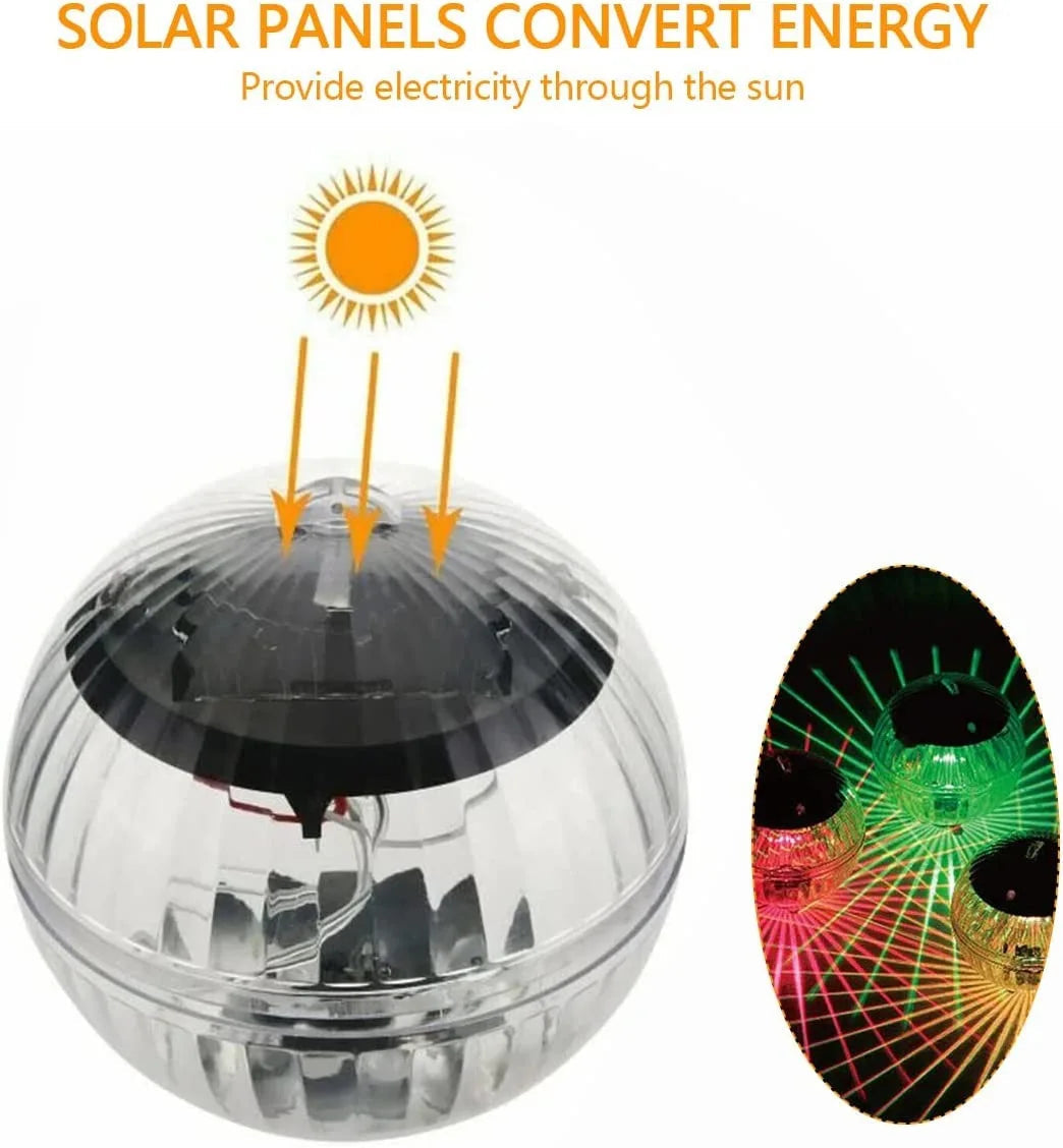 Solar LED Floating Ball Light | RGB Color Changing | Waterproof IP65 | 10 cm