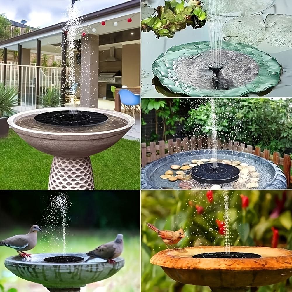 Solar-Powered Fountain Pump for Garden Use