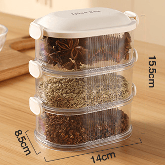 3-Tier Spice Storage Box - 2 Buy Get 1 Free Offer