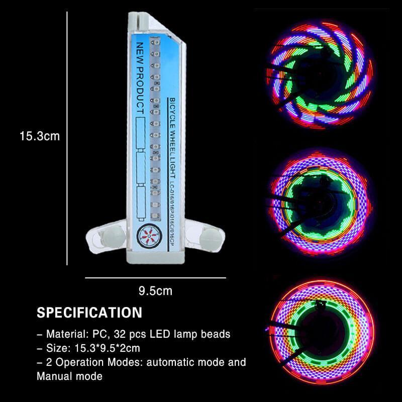 3D Bicycle Wheel Spoke LED Light Set