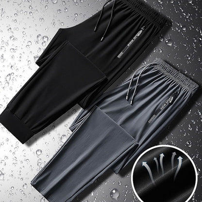 Men's Quick-Dry Stretch Pants with Secure Zipper Pockets