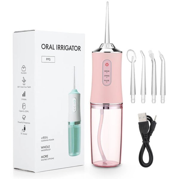 Advanced Oral Irrigator with 3 Cleaning Settings | Rechargeable Water Flosser for Gum Care | IPX7 Waterproof