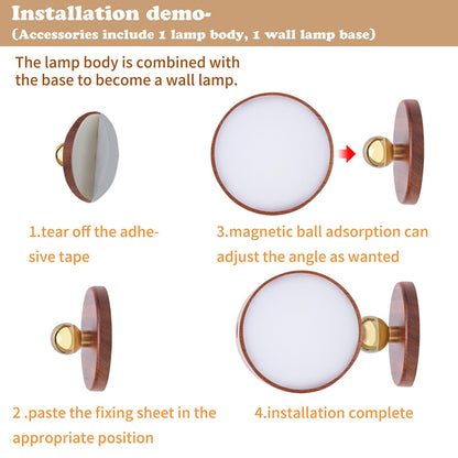 Versatile Magnetic Wall Lamp with 360-Degree Rotation