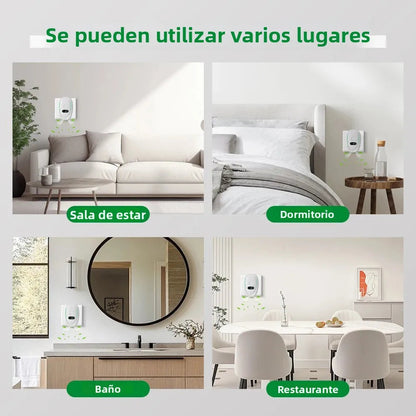 Compact Air Purifier with Plug-In Negative Ion Generator – Quiet Filterless Device for Bedroom & Bathroom
