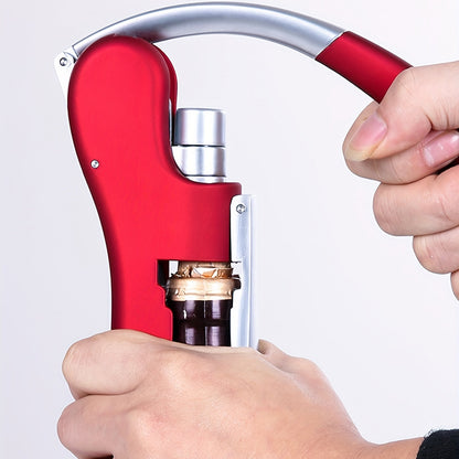 Effortless Wine Opener with Lever Action & Ergonomic Grip