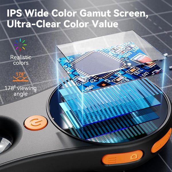 High-Definition Portable Magnifier with 500x Zoom & LCD Screen
