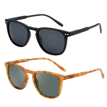 Unisex Round Polarized Sunglasses in Vintage Retro Style