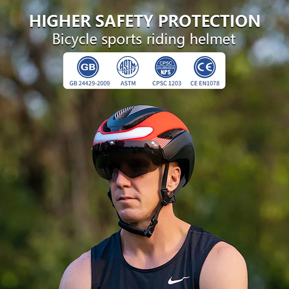 Smart LED Bicycle Helmet with Turn Signals and Triple Layer Safety