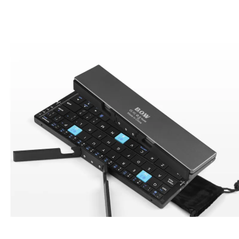 Compact Triple-Folding Keyboard for Quick Typing Anywhere