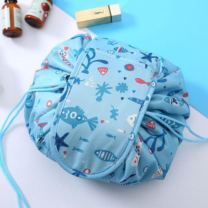 Compact Drawstring Makeup Organizer for Effortless Access