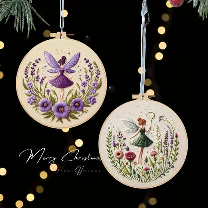 DIY Embroidery Kit for Enchanted Girl | Complete Beginner Set with 20 cm Hoop