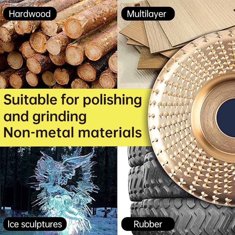 3-Piece Wood Shaping Disc Set for Angle Grinders | Steel for Carving, Shaping & Smoothing